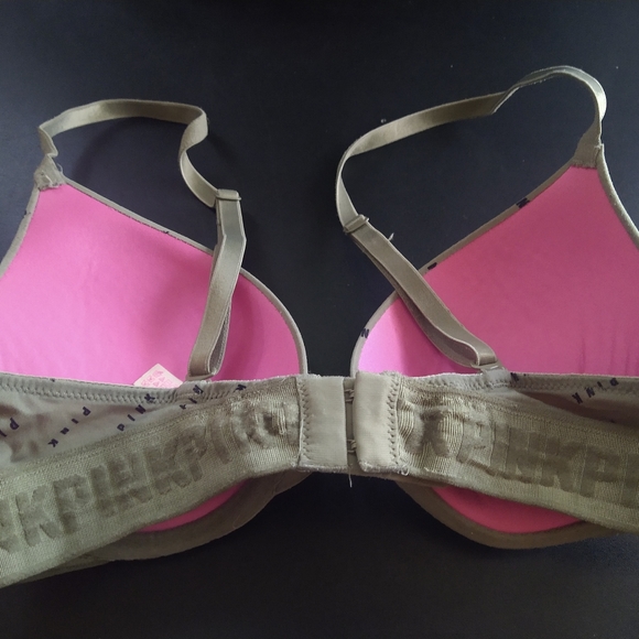 PINK Victoria's Secret 32C Women's Bra Wear Everywhere Push-Up Green - Picture 4 of 9